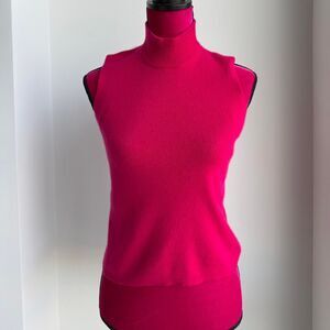 Turtleneck sleeveless pink sweater Size small